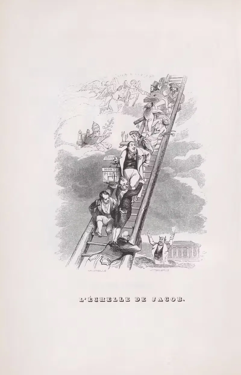Лестница Иакова by Ж. Ж. Гранвиль, 1836 — digital art print download