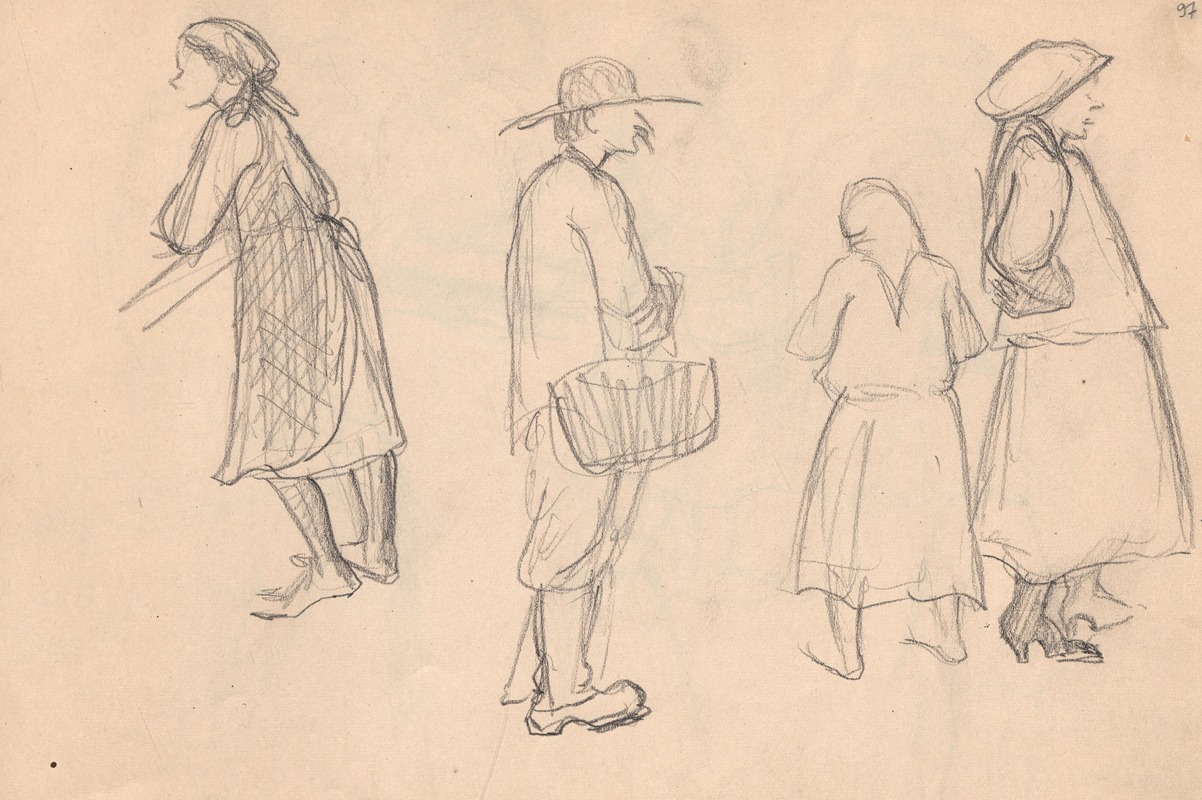 Sketchbook Pl.40 by Zofia Horodyńska, 1935-1936 — digital art print download