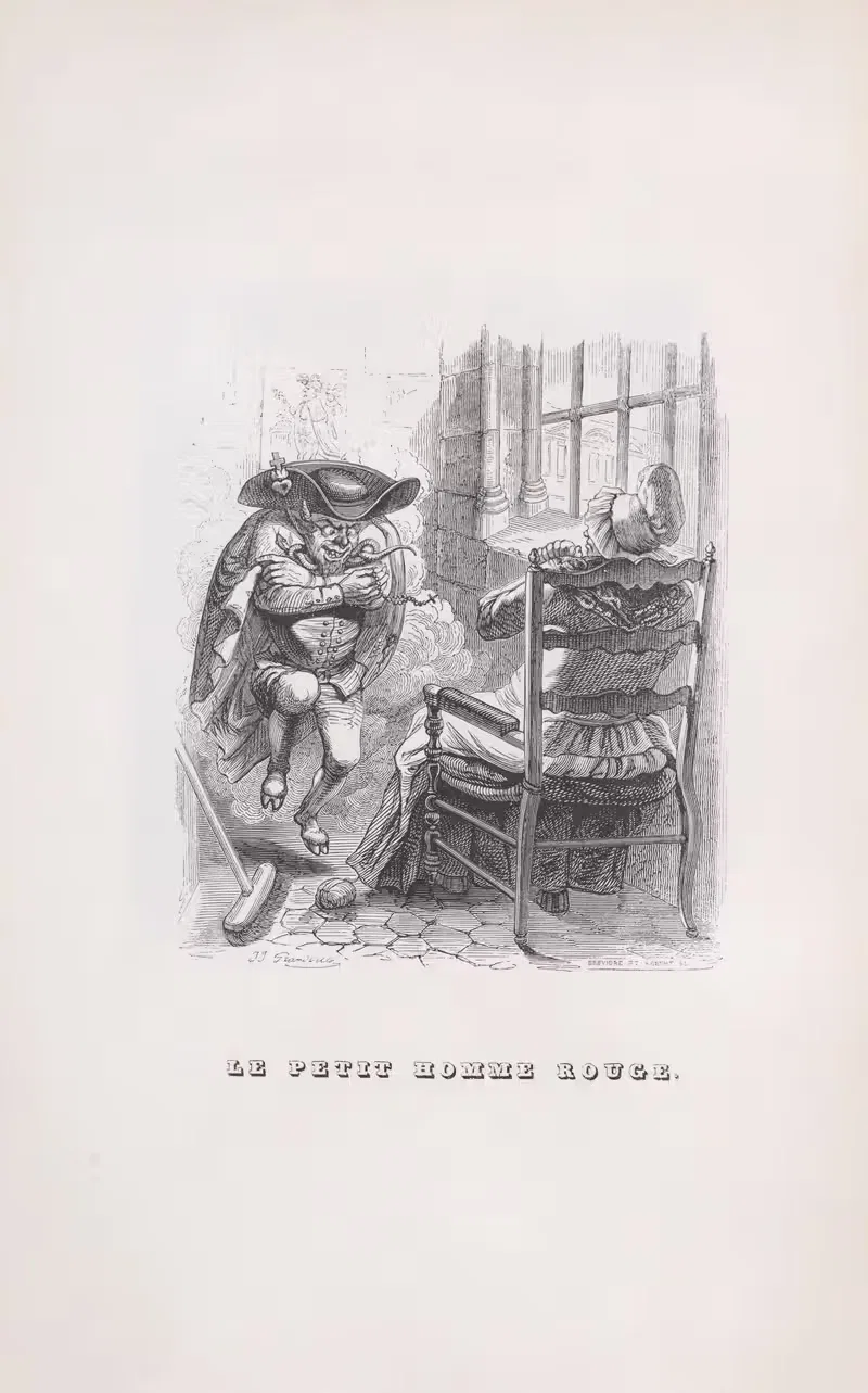 Маленький красный человек by Ж. Ж. Гранвиль, 1836 — digital art print download