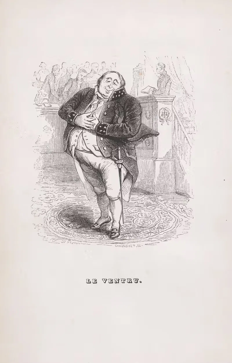 Пузатый человек by Ж. Ж. Гранвиль, 1836 — digital art print download