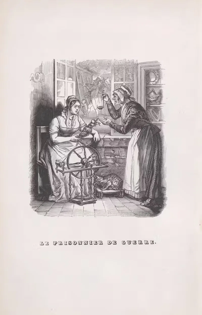 Узник войны by Ж. Ж. Гранвиль, 1836 — digital art print download