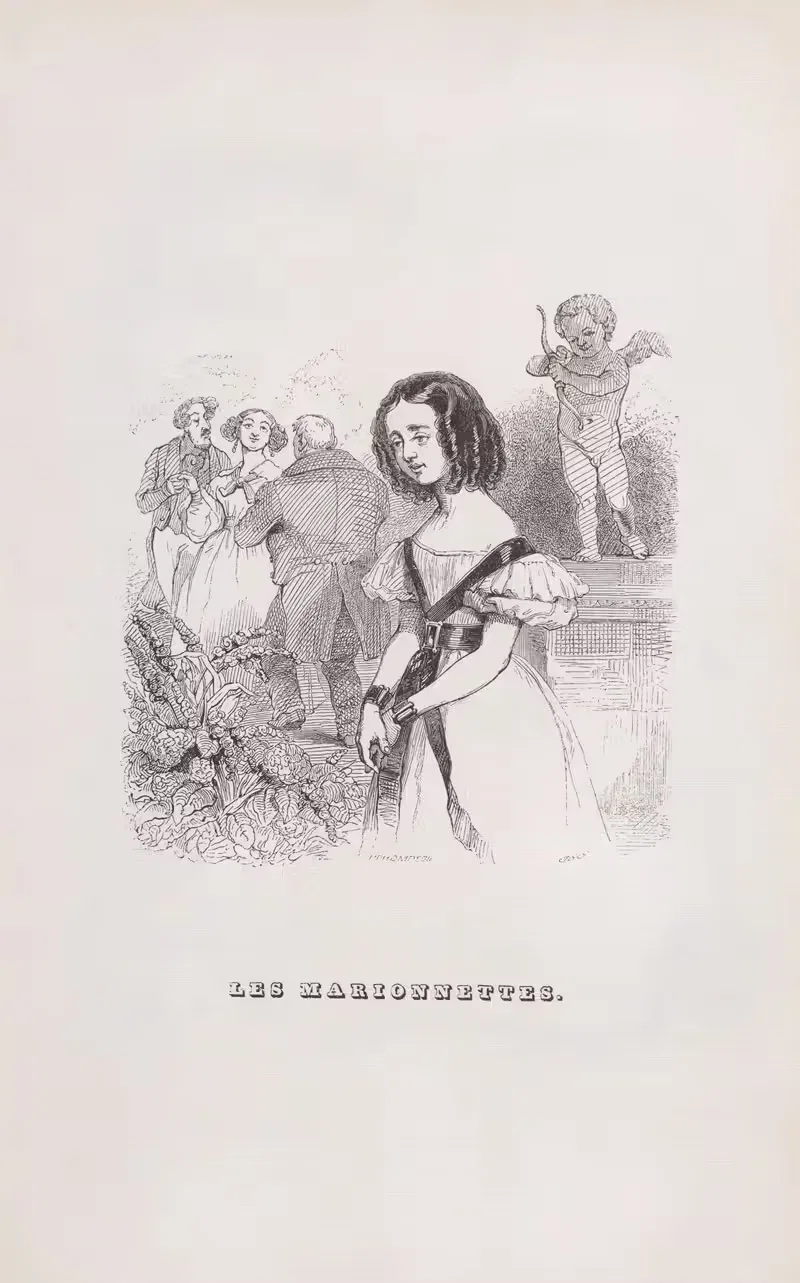 Куклы by Ж. Ж. Гранвиль, 1836 — digital art print download