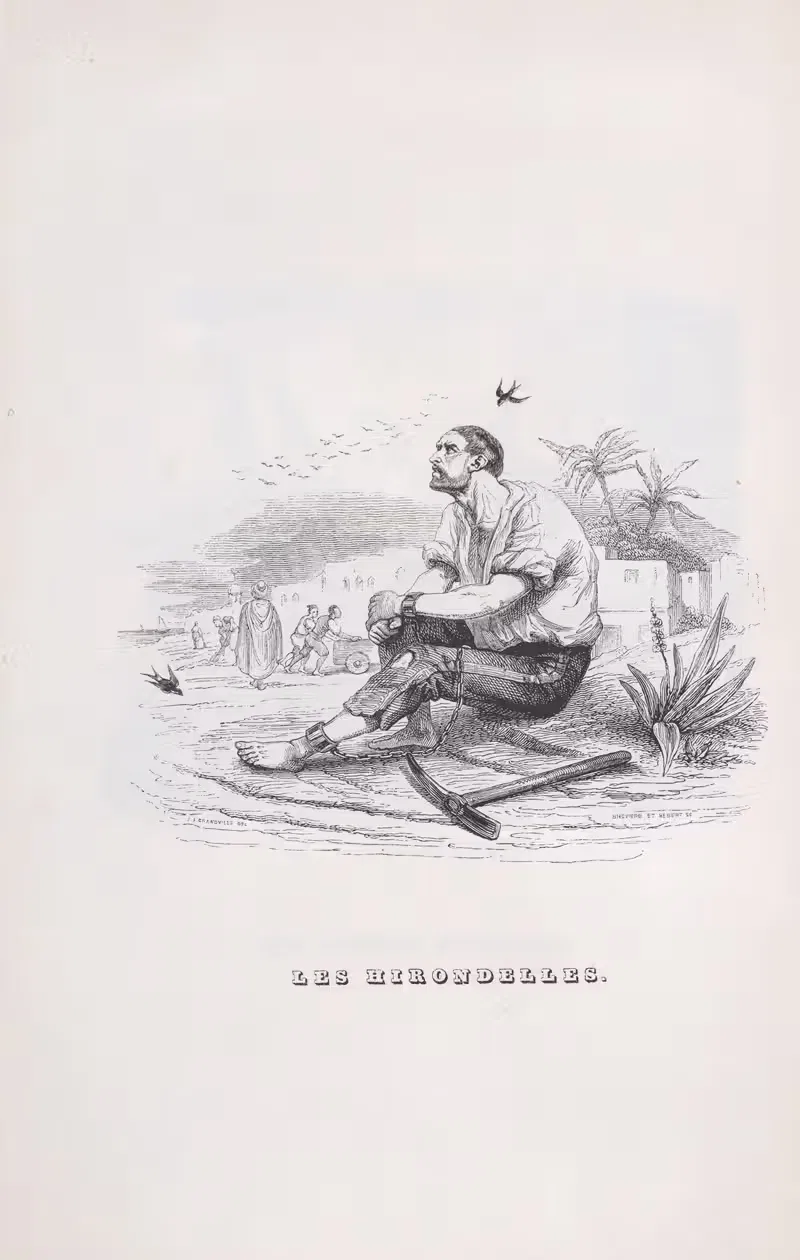 Ласточки by Ж. Ж. Гранвиль, 1836 — digital art print download