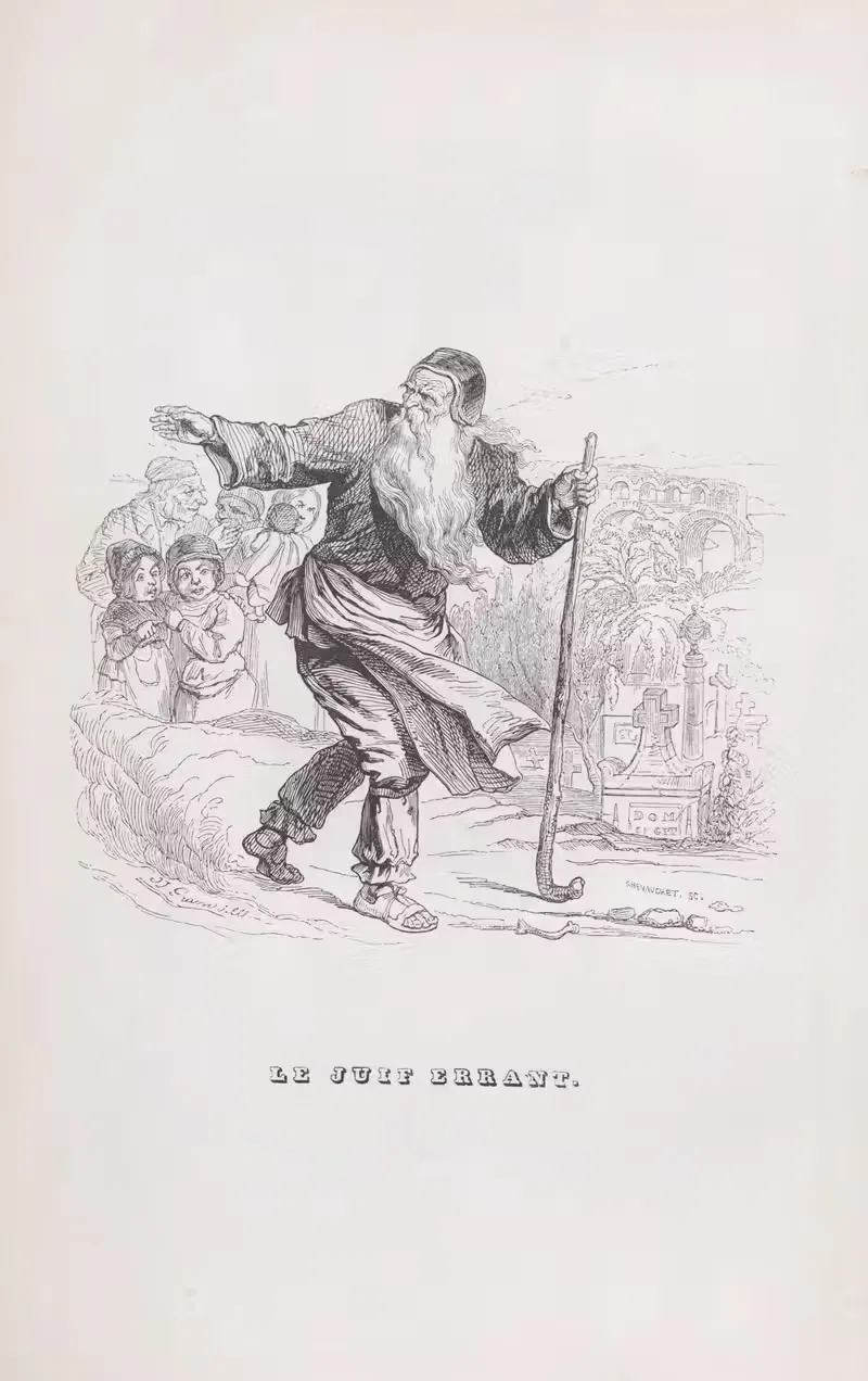 Блуждающий еврей by Ж. Ж. Гранвиль, 1836 — digital art print download