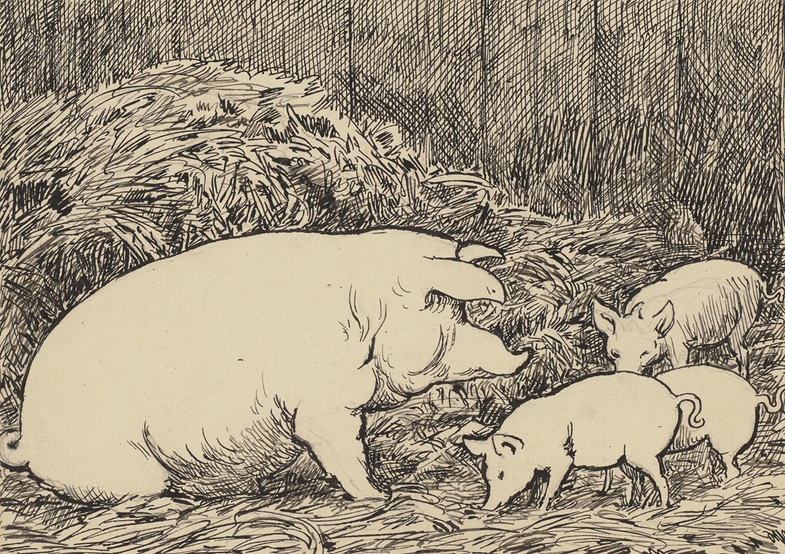 Schwein by Ханс Тома — digital art print download