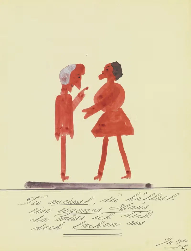 'Du meinst, du hättest ein eigenes Haus …' by John Elsas, 1930 — digital art print download