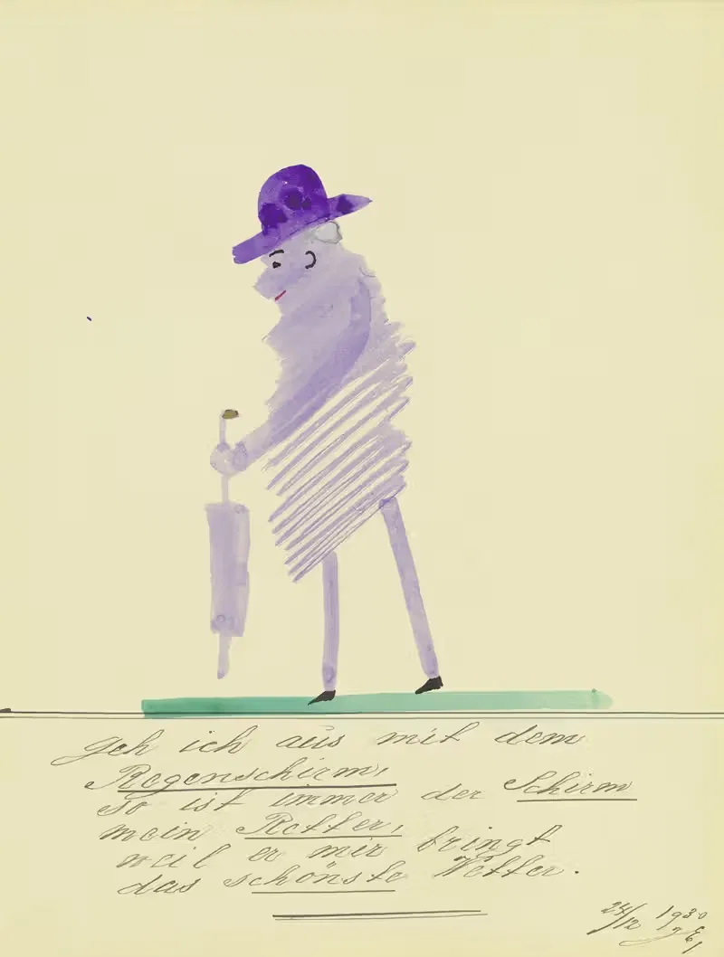 'Geh ich aus mit dem Regenschirm …' — John Elsas