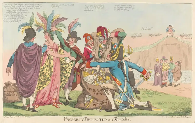Защищенная собственность – по-французски by Чарльз Анселл, 1798 — digital art print download