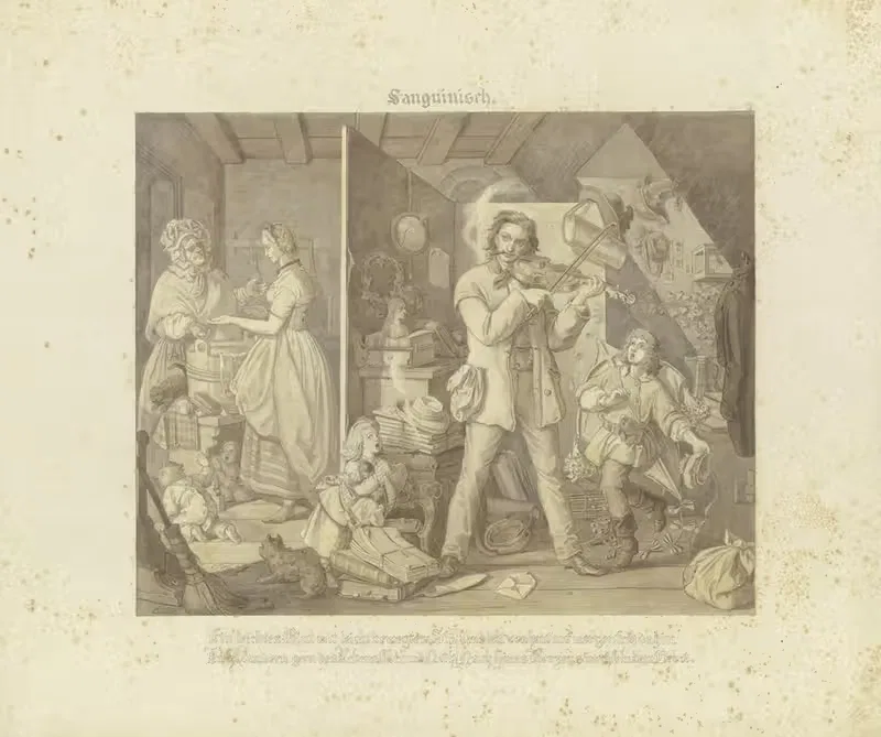 Сангвиник by Эдуард Илле, 1862 — digital art print download