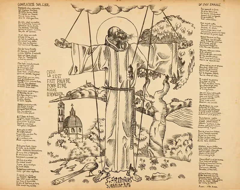 Святой Франциск Ассизский by Эмиль Бернар, 1894-1897 — digital art print download