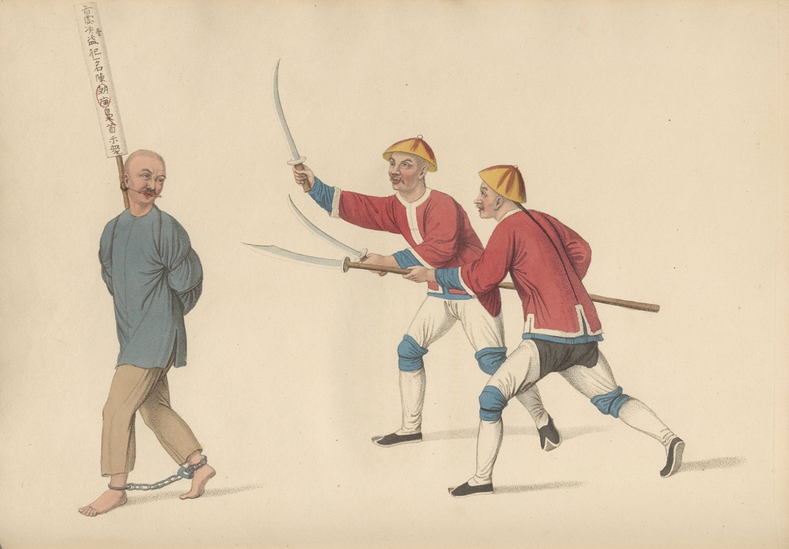 A malefactor conducted to execution by George Henry Mason, 1801 — digital art print download
