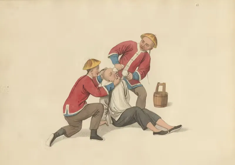Сжигание глаз человека известью by Джордж Генри Мейсон, 1801 — digital art print download