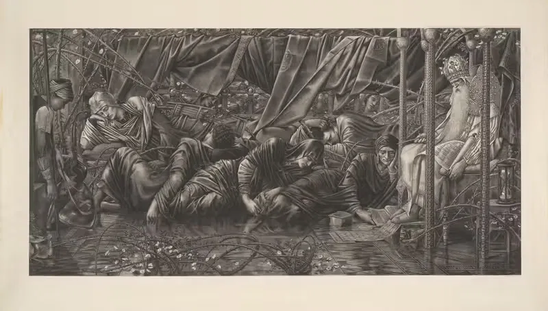 The Council Chamber by Sir Edward Coley Burne-Jones, 1892 — digital art print download