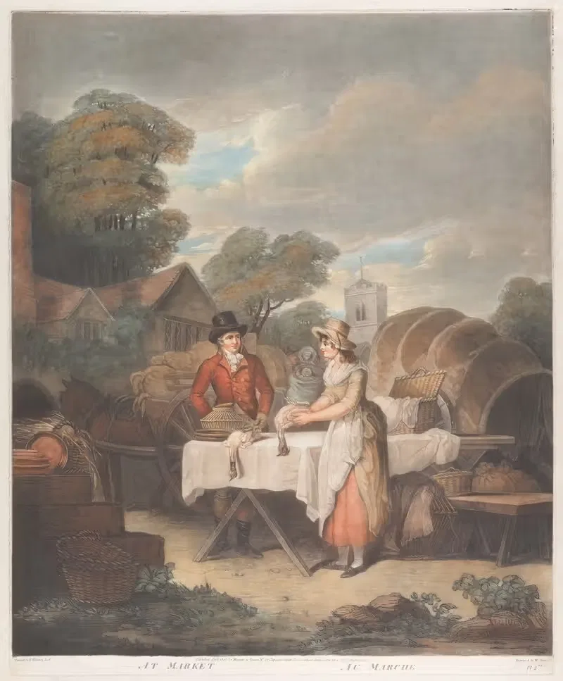 At Market (After Francis Wheatley) — William T. Annis