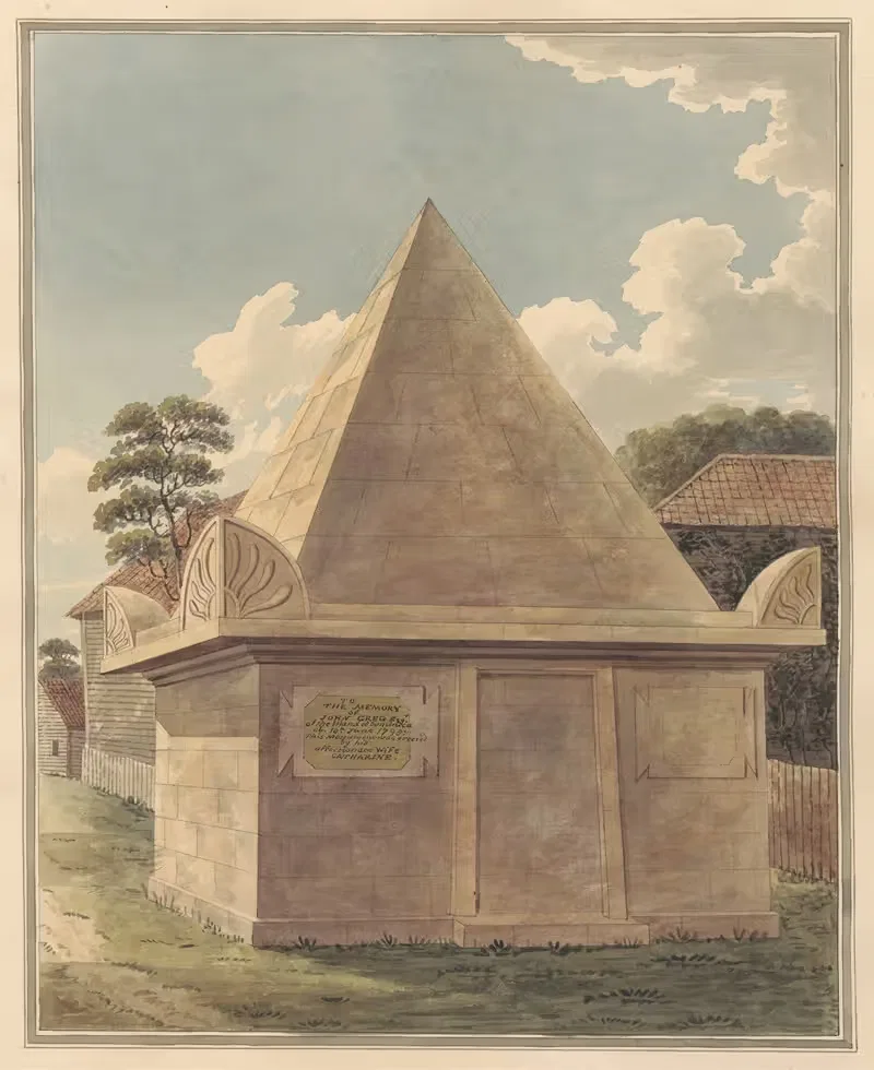 Tomb of John Greg from Hampton Churchyard — Daniel Lysons