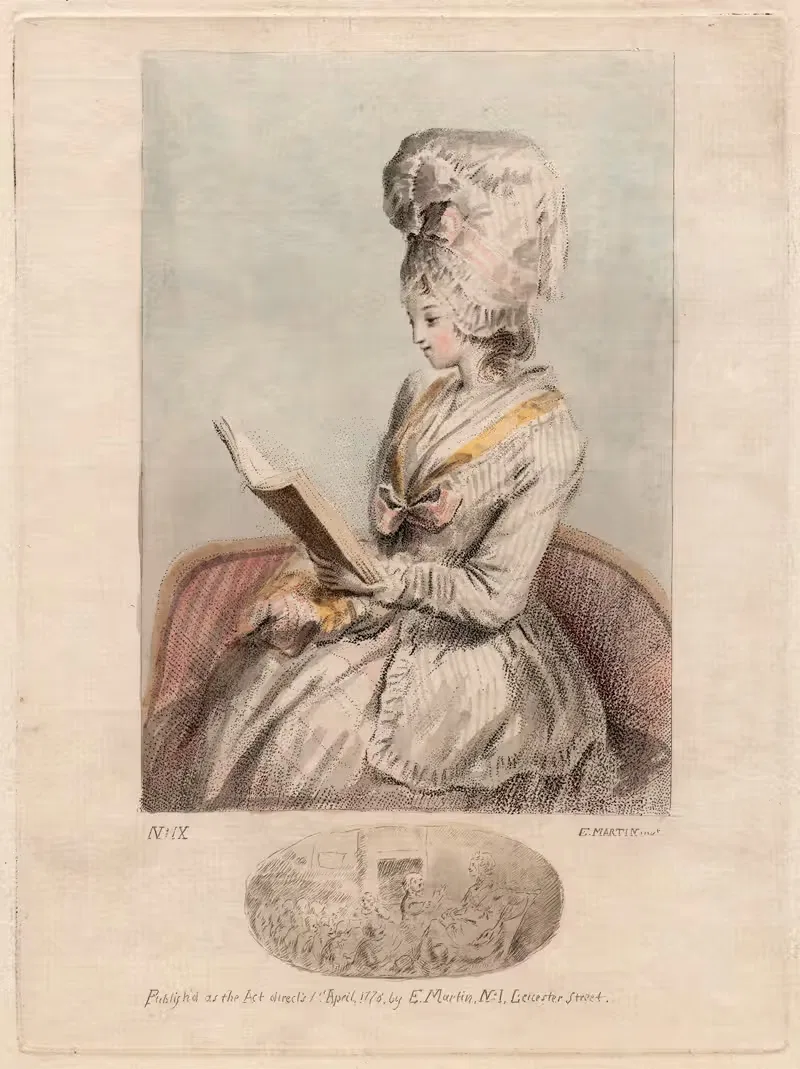 Молодая женщина читает by Элиас Мартин, 1778 — digital art print download