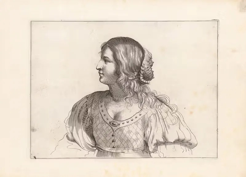 Engravings after Guercino's Libro dei Disegni Pl.10 — Francesco Curti