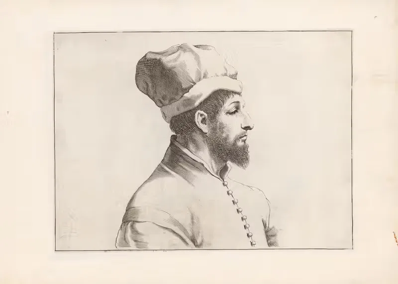 Engravings after Guercino's Libro dei Disegni Pl.15 — Francesco Curti