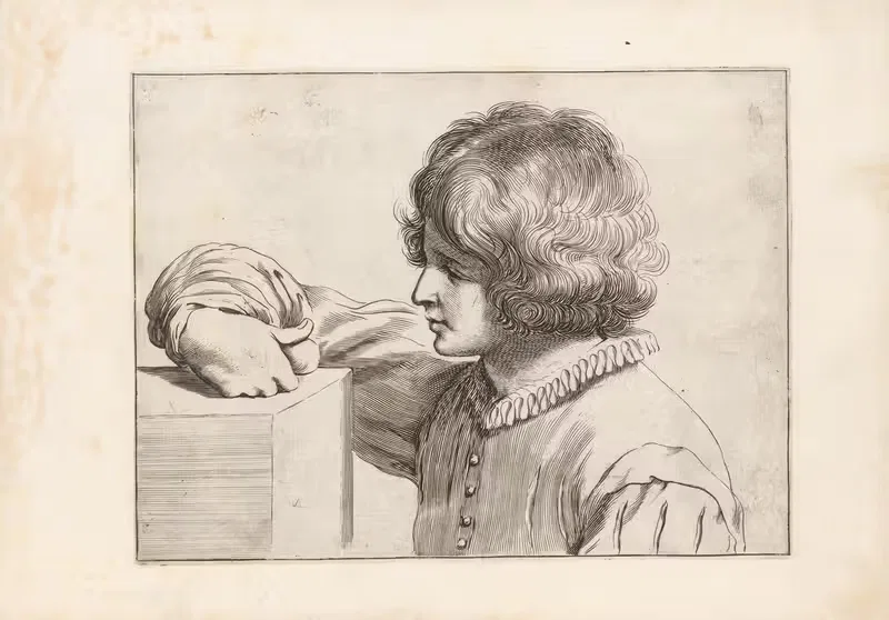 Engravings after Guercino's Libro dei Disegni Pl.18 — Francesco Curti