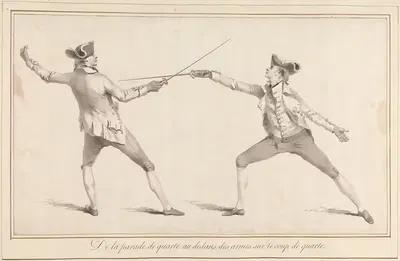 О параде Кварт в пределах оружия на удар Кварт by Джеймс Гвин, 1763 — digital art print download