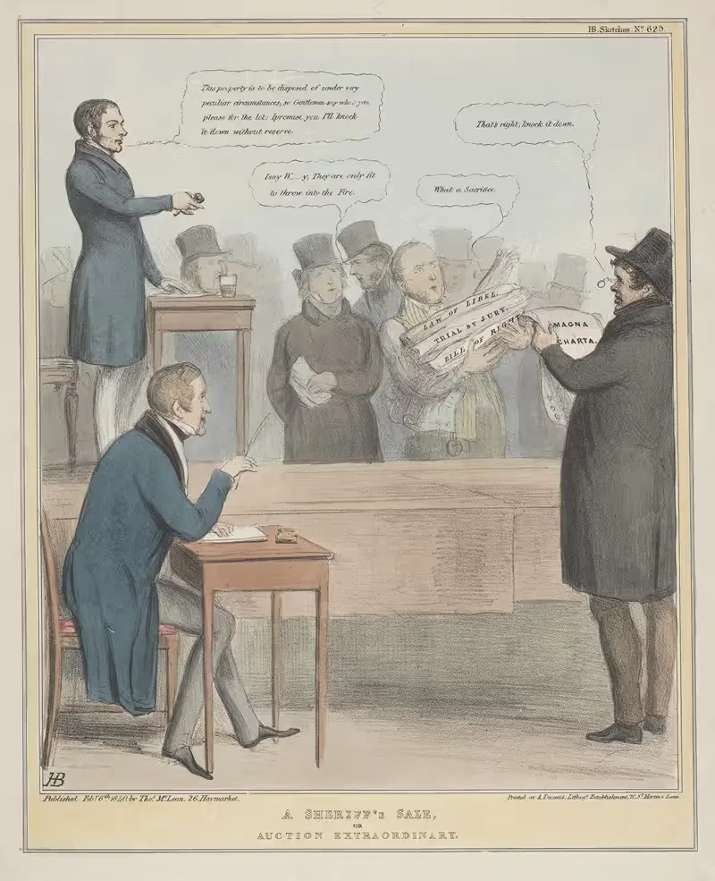 Продажа шерифа или необыкновенные аукционы by Джон Дойл, 1840 — digital art print download
