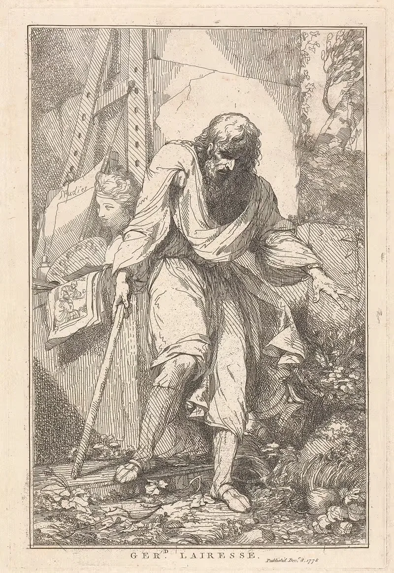 Жерар де Лайресс by Джон Гамильтон Мортимер, 1778 — digital art print download