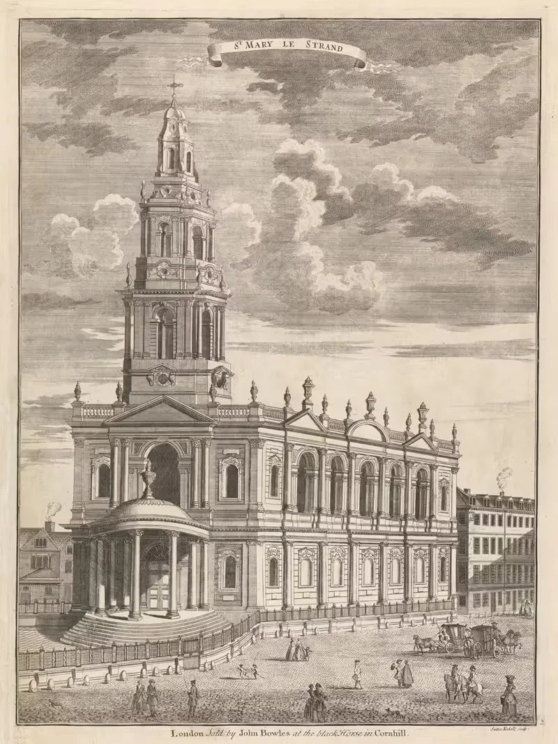 Святой Мария ле Странд by Саттон Николс, 1731-1748 — digital art print download