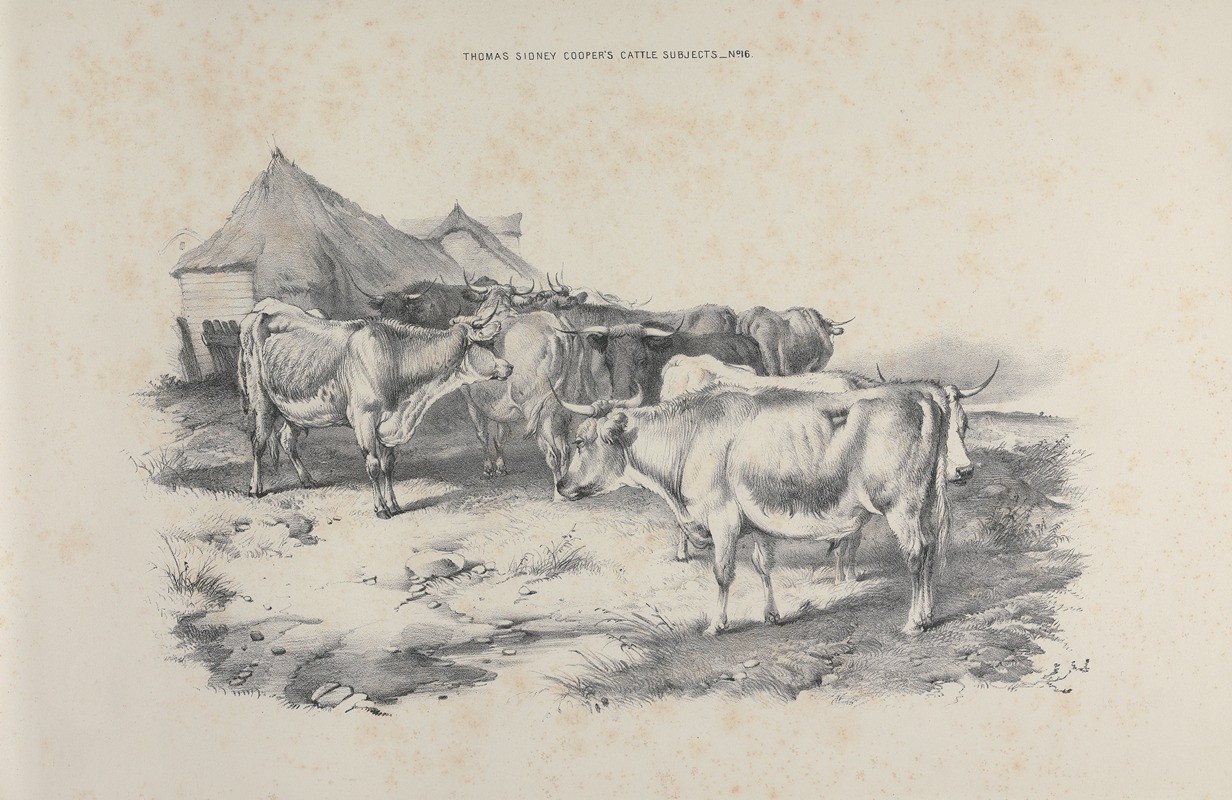 Thomas Sydney Cooper's cattle subjects Pl.16 — Томас Сидни Купер