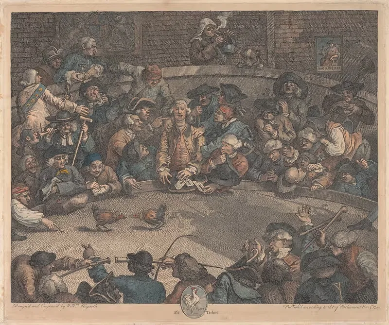 Королевский спорт, билет на яме by Уильям Хогарт, 1759 — digital art print download