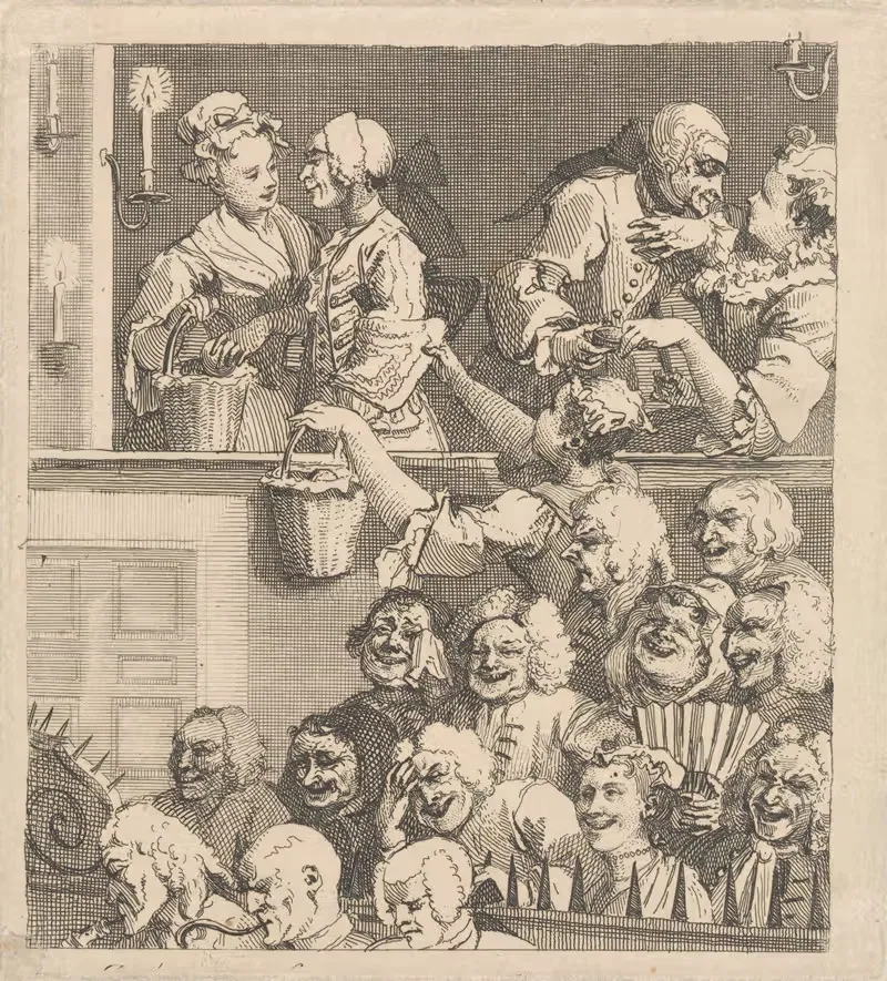 Смеющаяся аудитория by Уильям Хогарт, 1733 — digital art print download
