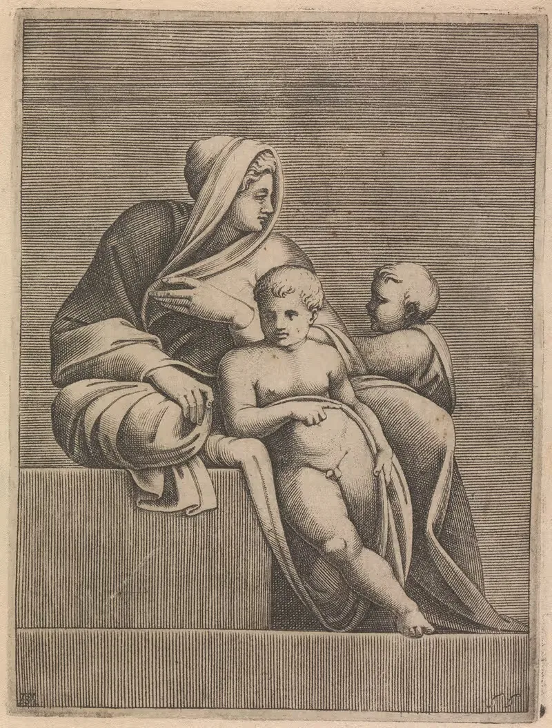 Achaz, Ancestor of Christ — Adamo Scultori
