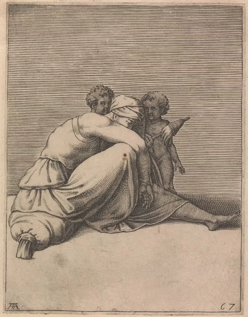 Asa, Ancestor of Christ — Adamo Scultori
