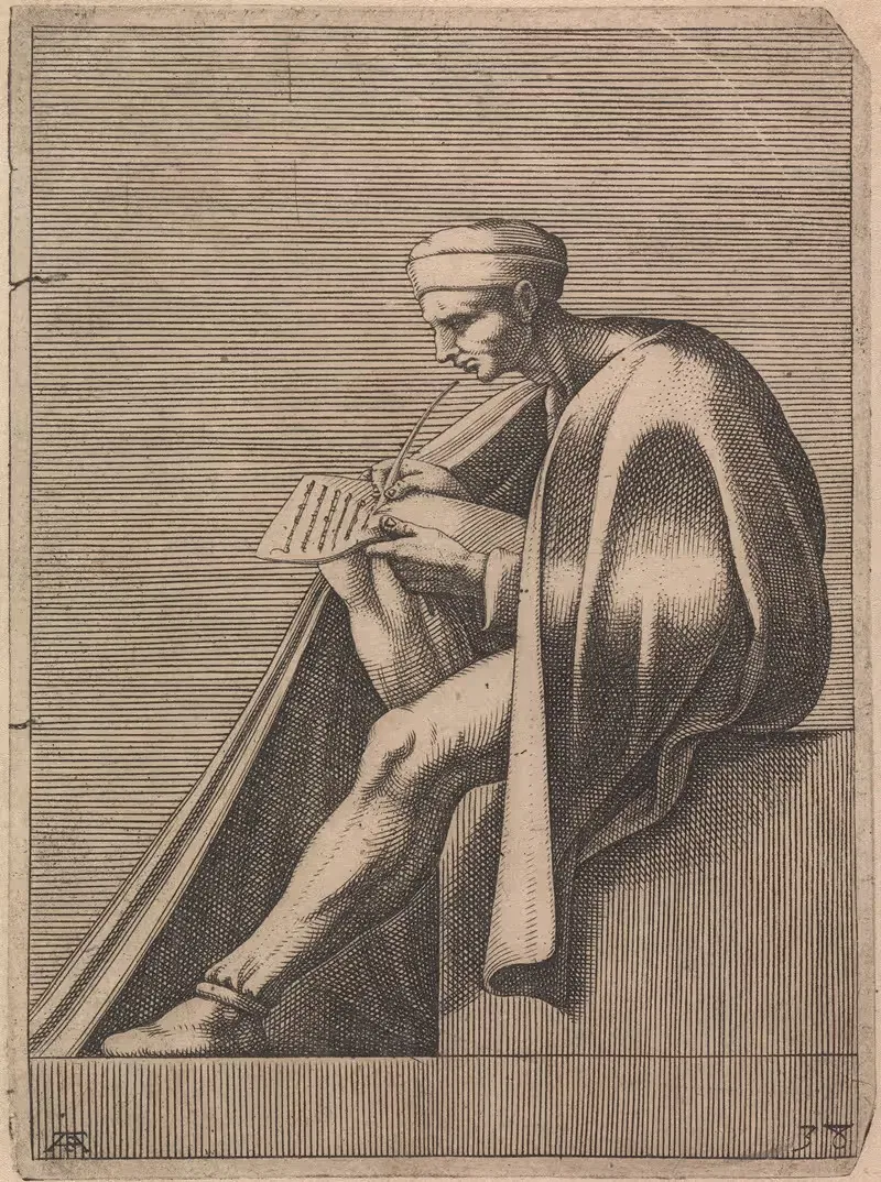 Josaphat, Ancestor of Christ — Adamo Scultori