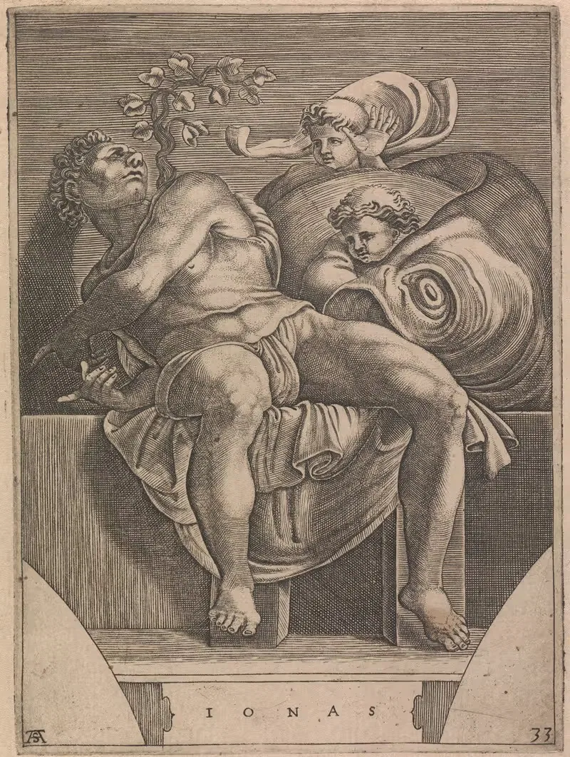 Пророк Иона by Адамо Скультори, 1550-1585 — digital art print download