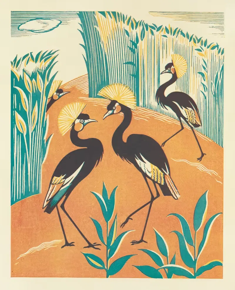 Пикник в джунглях Пл.08 by Клиффорд Уэбб, 1934 — digital art print download
