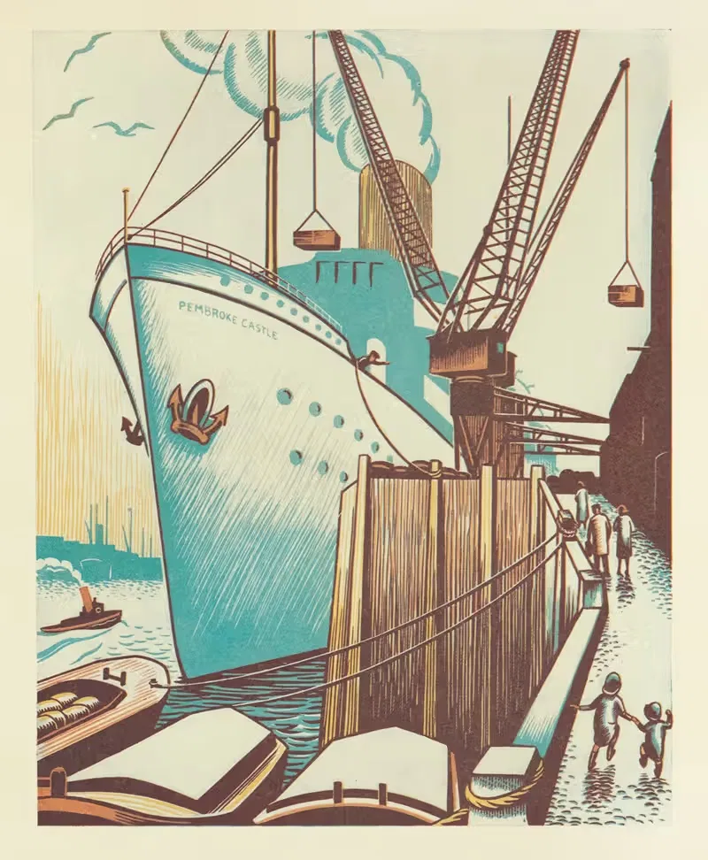 Пикник в джунглях Пл.11 by Клиффорд Уэбб, 1934 — digital art print download