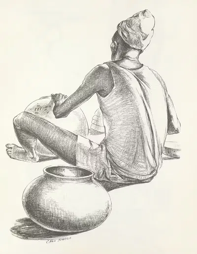 West Africa Vignettes Pl.01 by Elton Fax, 1960 — digital art print download
