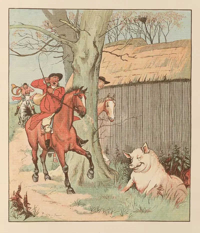 The Three Jovial Huntsmen Pl.7 — Randolph Caldecott