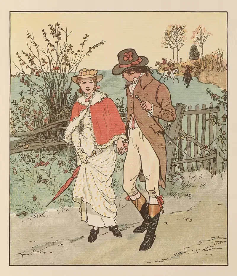 The Three Jovial Huntsmen Pl.8 — Randolph Caldecott