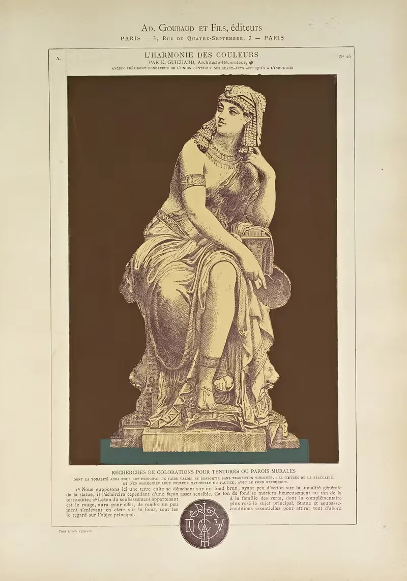 Гармония цветов Пл.109 by Эдуар Гишар, 1880 — digital art print download