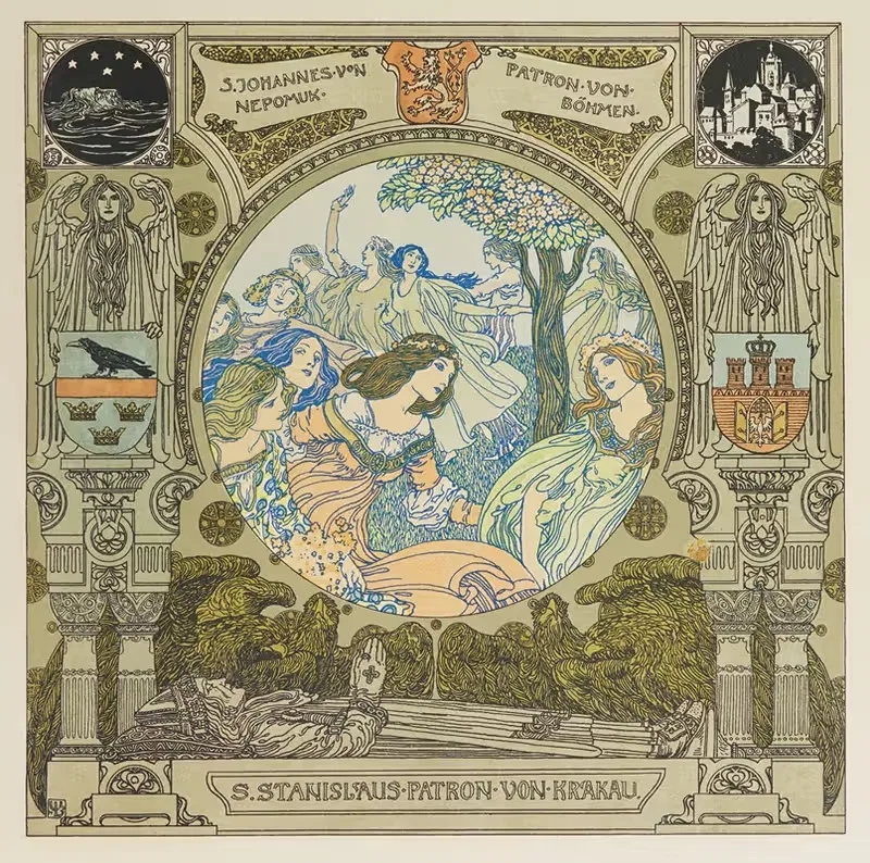 Oesterreichische Monatsbilder Pl.11 — Heinrich Lefler