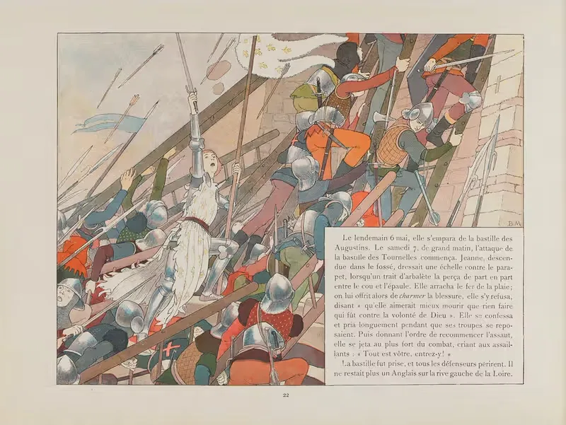 Жанна д'Арк, пл. 19 by Луи Морис Буте де Монвель, 1896 — digital art print download