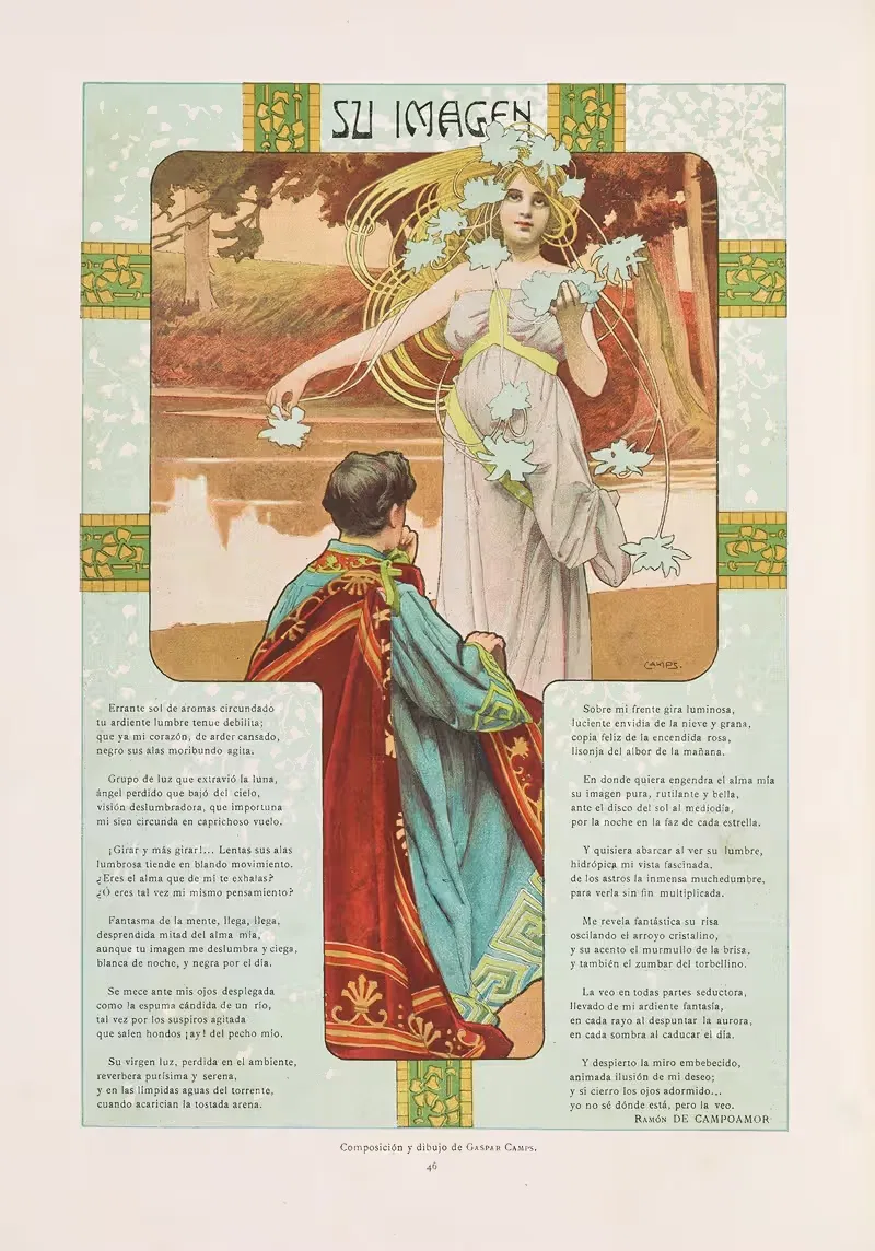 Альбом салона Пл.18 by Мигель Сегуи, 1903 — digital art print download