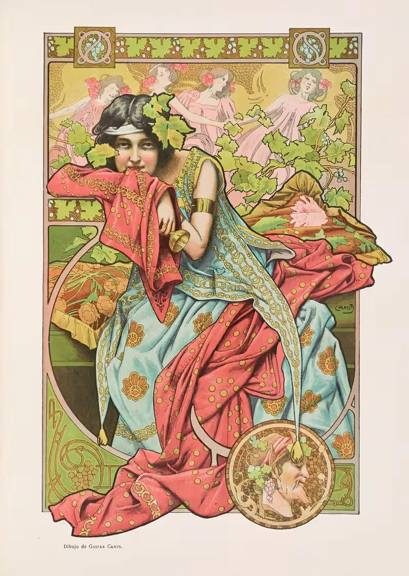 Альбом салона Пл.58 by Мигель Сегуи, 1903 — digital art print download