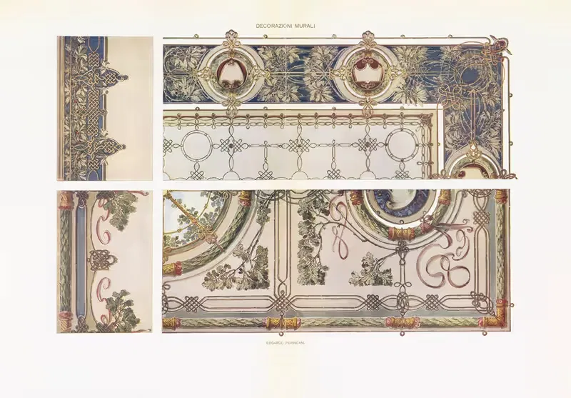 Современное декоративное искусство Том II Pl.01 by Пол Венцель, 1910 — digital art print download
