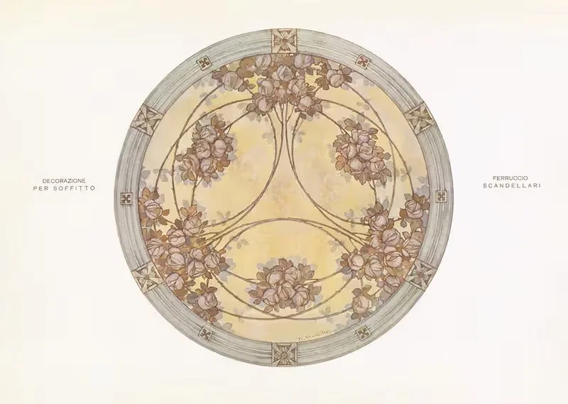 Современное декоративное искусство Том II Пл.05 by Пол Венцель, 1910 — digital art print download