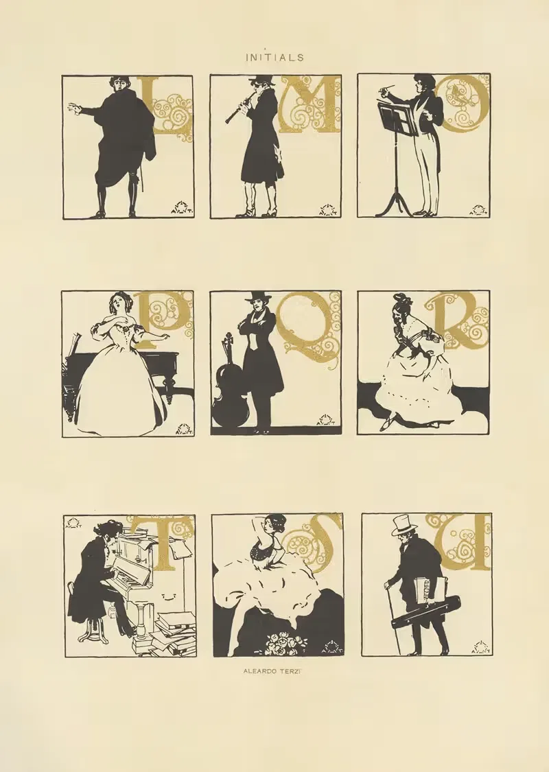 Современное декоративное искусство Т. II Пл. 13 by Пол Венцель, 1910 — digital art print download
