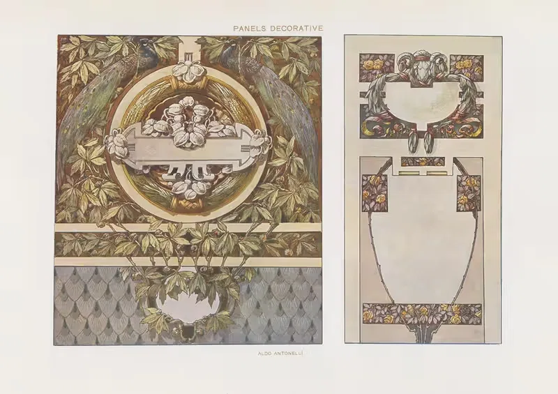 Современное декоративное искусство Том II Пл.21 by Пол Венцель, 1910 — digital art print download