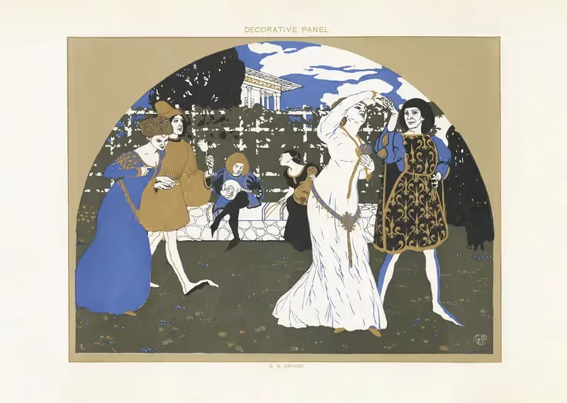 Современное декоративное искусство Т. II Пл.37 by Пол Венцель, 1910 — digital art print download