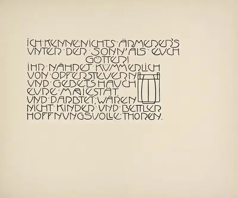 Beispiele kunstlerischer Schrift Pl.002 — Rudolf von Larisch